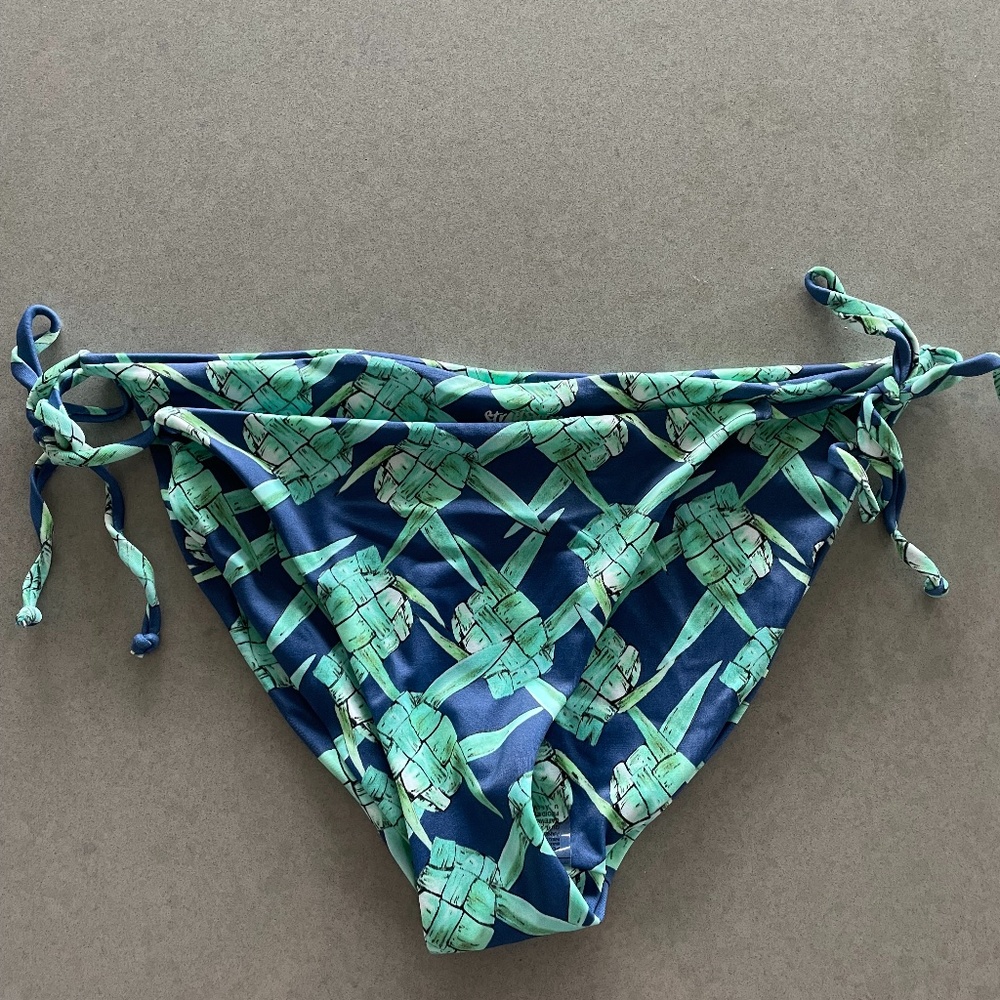Blue and Green bikini bottoms - Size L